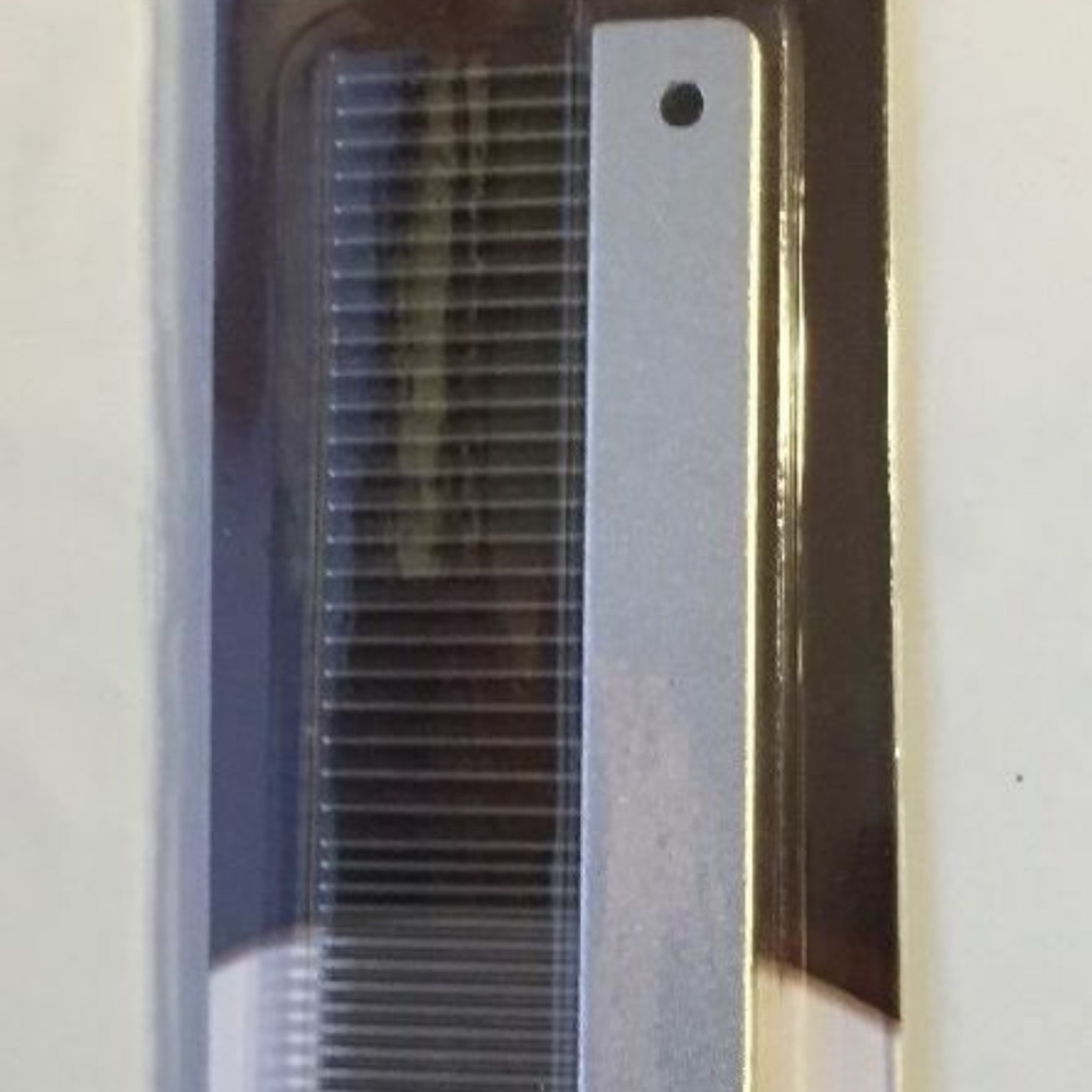 OmniPet Leather Brothers Handle Pro Finish aluminum Comb short haired dog cat